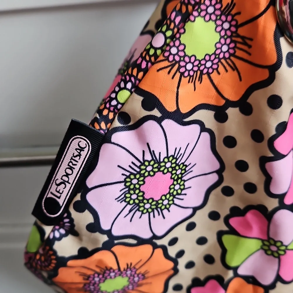 LeSportSac OC Party Girl Sparkler floral hobo bag